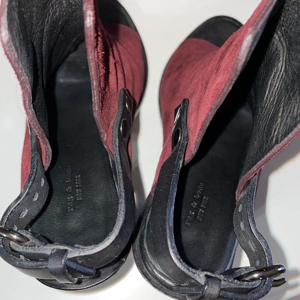 Rag & Bone Suede Wyatt Bootie Open Toe Sandals - image 8